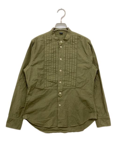 45R（フォーティファイブ・アール）45R (フォーティファイブ・アール) ダンプのピンタックプティローファーシャツ カーキ サイズ:2の古着・服飾アイテム