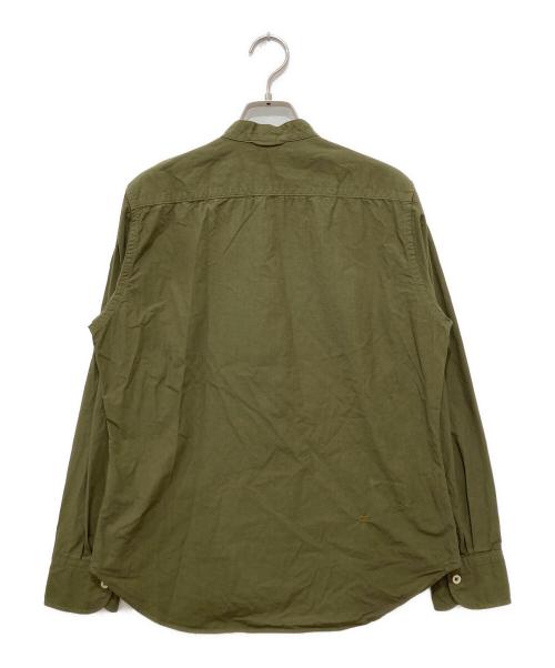 45R（フォーティファイブ・アール）45R (フォーティファイブ・アール) ダンプのピンタックプティローファーシャツ カーキ サイズ:2の古着・服飾アイテム