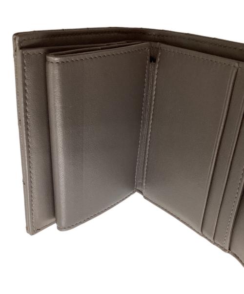 Saint Laurent Paris（サンローランパリ）Saint Laurent Paris (サンローランパリ) モノグラム マルチフォールドウォレット グレーの古着・服飾アイテム