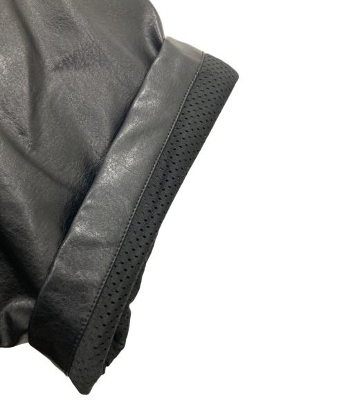 FUBU（フブ）FUBU (フブ) FAUX LEATHER BASEBALL SHIRTS ブラック サイズ:Lの古着・服飾アイテム