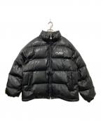 FUBUフブ）の古着「ECO LEATHER PUFFER JACKET」｜ブラック