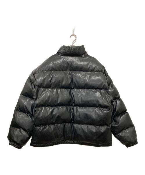 FUBU（フブ）FUBU (フブ) ECO LEATHER PUFFER JACKET ブラック サイズ:Lの古着・服飾アイテム