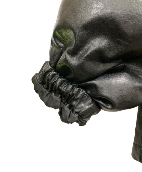 FUBU（フブ）FUBU (フブ) ECO LEATHER PUFFER JACKET ブラック サイズ:Lの古着・服飾アイテム