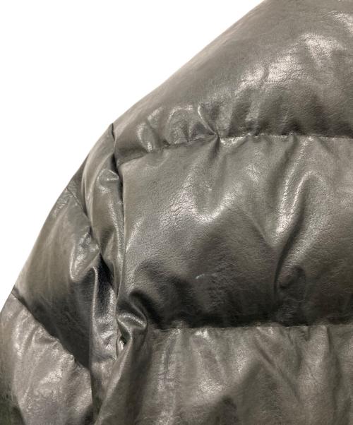 FUBU（フブ）FUBU (フブ) ECO LEATHER PUFFER JACKET ブラック サイズ:Lの古着・服飾アイテム