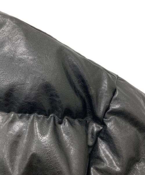FUBU（フブ）FUBU (フブ) ECO LEATHER PUFFER JACKET ブラック サイズ:Lの古着・服飾アイテム