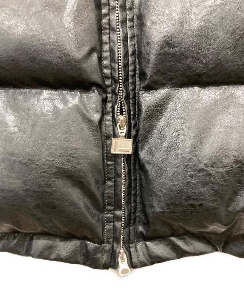 FUBU（フブ）FUBU (フブ) ECO LEATHER PUFFER JACKET ブラック サイズ:Lの古着・服飾アイテム