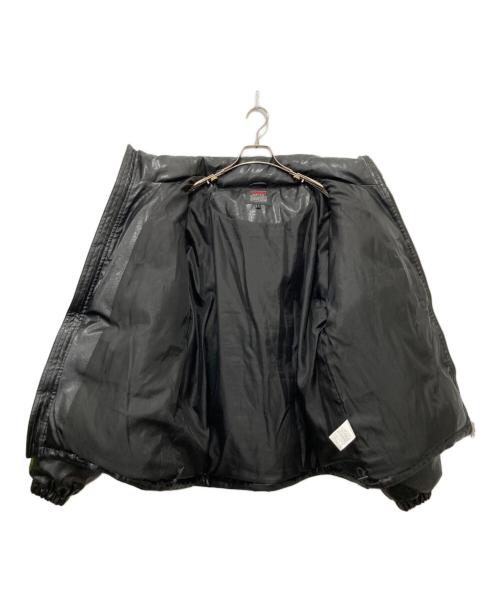 FUBU（フブ）FUBU (フブ) ECO LEATHER PUFFER JACKET ブラック サイズ:Lの古着・服飾アイテム