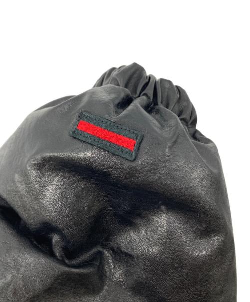 FUBU（フブ）FUBU (フブ) ECO LEATHER PUFFER JACKET ブラック サイズ:Lの古着・服飾アイテム