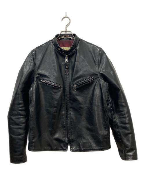 Schott（ショット）Schott (ショット) 641XXH HORSEHIDE CAFE RACER レザージャケット ブラック サイズ:36の古着・服飾アイテム