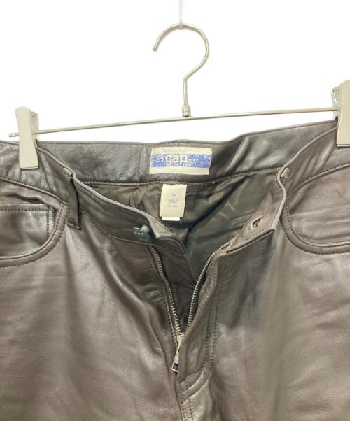 GAP（ギャップ）GAP (ギャップ) レザーパンツ ブラウン サイズ:34の古着・服飾アイテム