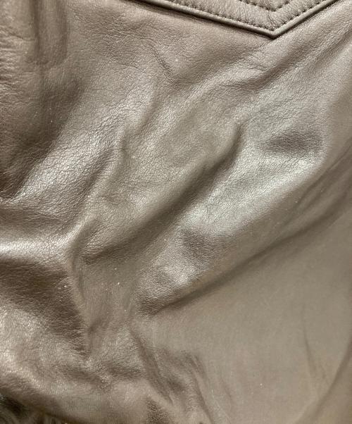GAP（ギャップ）GAP (ギャップ) レザーパンツ ブラウン サイズ:34の古着・服飾アイテム