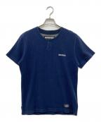 NEIGHBORHOODネイバーフッド）の古着「ヘンリーネックカットソー」｜ネイビー