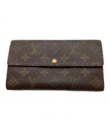 LOUIS VUITTON（ルイ ヴィトン）の古着「長財布/モノグラム ポシェットポルトモネクレディ M61725」｜ブラウン