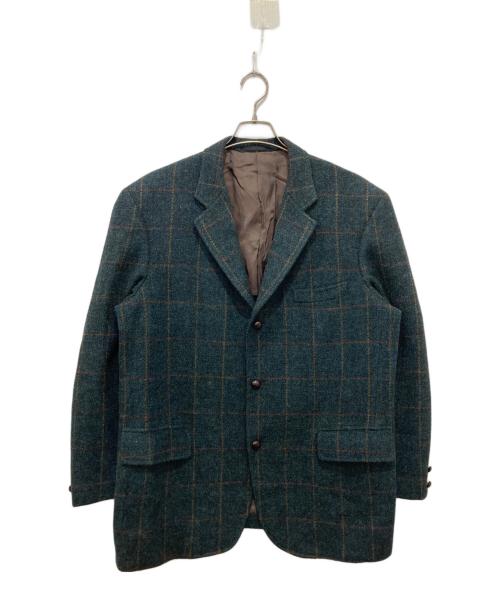 TEIJIN MENS SHOP（テイジンメンズショップ）TEIJIN MENS SHOP (テイジンメンズショップ) Harris Tweed  ツイードジャケット グリーン サイズ:175の古着・服飾アイテム