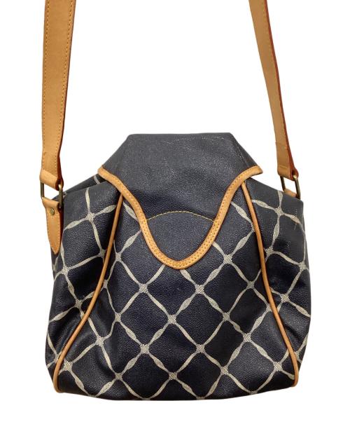 HUNTING WORLD（ハンティングワールド）HUNTING WORLD (ハンティングワールド) ショルダーバッグ ネイビーの古着・服飾アイテム