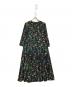 TRUNO by NOISE MAKER（トルノバイノイズメーカー）の古着「ボタニカル花柄ワンピース」｜ブラック