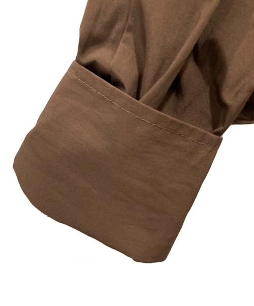 machatt（マチャット）machatt (マチャット) アシンメトリーフリルブラウス ブラウン サイズ:Fの古着・服飾アイテム