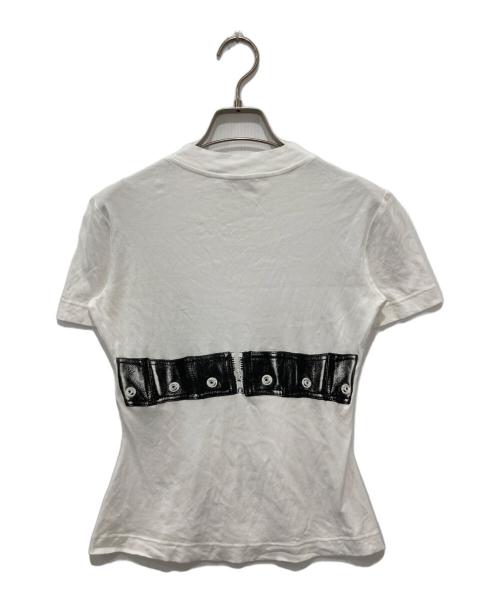 ALEXANDER McQUEEN（アレキサンダーマックイーン）ALEXANDER McQUEEN (アレキサンダーマックイーン) BOUDAGE TEE ホワイト サイズ:40の古着・服飾アイテム