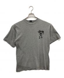 stussy（ステューシー）の古着「シャドーマンTシャツ/USA製/紺タグ/OLDSTUSSY」｜グレー