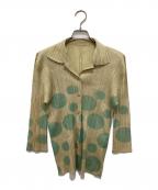 PLEATS PLEASEプリーツプリーズ）の古着「プリーツシャツ」｜ベージュ