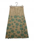 PLEATS PLEASEプリーツプリーズ）の古着「プリーツスカート」｜ベージュ