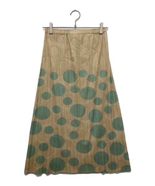 PLEATS PLEASE（プリーツプリーズ）PLEATS PLEASE (プリーツプリーズ) プリーツスカート ベージュ サイズ:2の古着・服飾アイテム