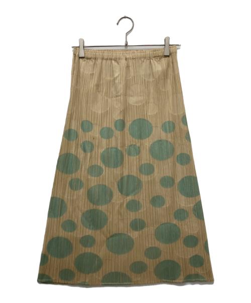 PLEATS PLEASE（プリーツプリーズ）PLEATS PLEASE (プリーツプリーズ) プリーツスカート ベージュ サイズ:2の古着・服飾アイテム