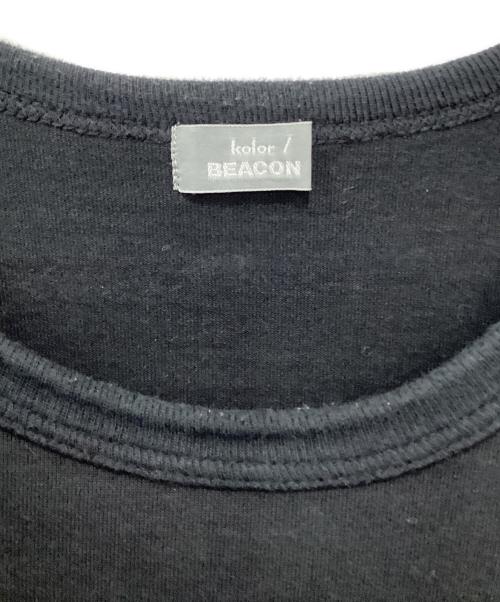 kolor/BEACON（カラービーコン）kolor/BEACON (カラービーコン) 出火吐暴威Tシャツ ブラック サイズ:3の古着・服飾アイテム