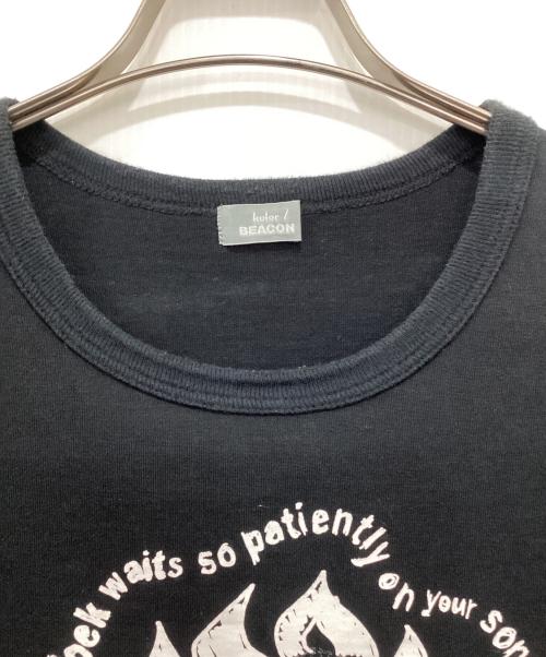 kolor/BEACON（カラービーコン）kolor/BEACON (カラービーコン) 出火吐暴威Tシャツ ブラック サイズ:3の古着・服飾アイテム