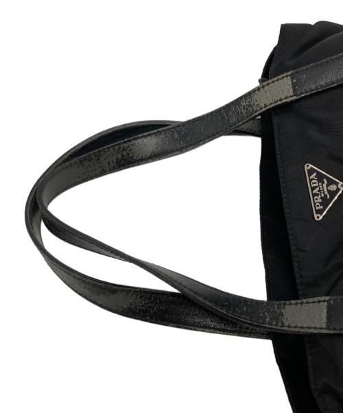 PRADA（プラダ）PRADA (プラダ) ナイロンハンドバッグ ブラックの古着・服飾アイテム