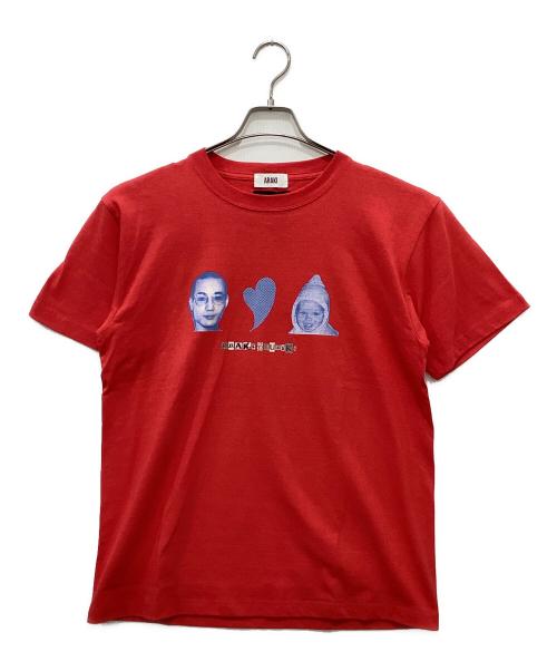 Araki（アラキ）Araki (アラキ) HIROKI TSUZUKI (ヒロキツズキ) BABY TEE レッド サイズ:1の古着・服飾アイテム