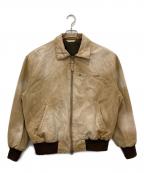 ZARAザラ）の古着「ダメージ加工ダックジャケット」｜ベージュ