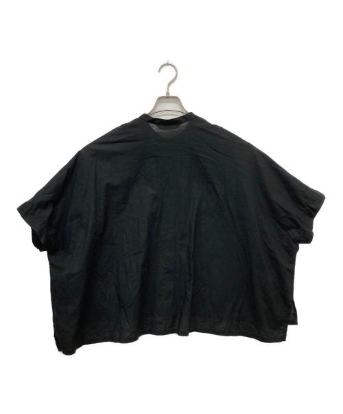 mizuiro-ind（ミズイロインド）mizuiro-ind (ミズイロインド) バンドカラーコクーンシャツ ブラック サイズ:記載なしの古着・服飾アイテム