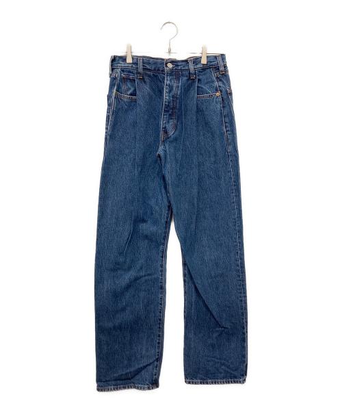 LEVI'S（リーバイス）LEVI'S (リーバイス) タックワイドデニムパンツ インディゴ サイズ:28の古着・服飾アイテム
