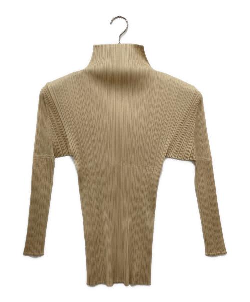 PLEATS PLEASE（プリーツプリーズ）PLEATS PLEASE (プリーツプリーズ) プリーツカットソー ベージュ サイズ:3の古着・服飾アイテム
