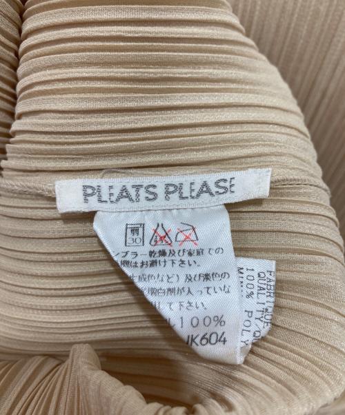 PLEATS PLEASE（プリーツプリーズ）PLEATS PLEASE (プリーツプリーズ) プリーツカットソー ベージュ サイズ:3の古着・服飾アイテム