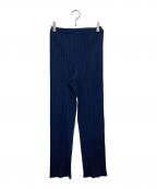 PLEATS PLEASEプリーツプリーズ）の古着「プリーツパンツ」｜ネイビー