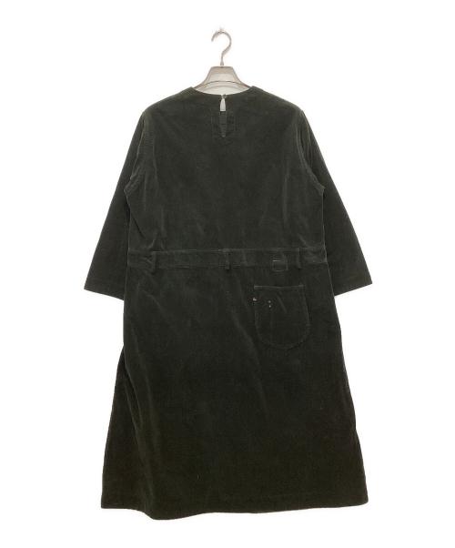45R（フォーティファイブ・アール）45R (フォーティファイブ・アール) 9ウェルコーデュロイのジャンパードレス カーキ サイズ:下記参照の古着・服飾アイテム
