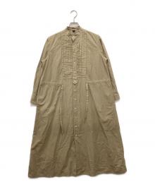 45R（フォーティファイブ・アール）の古着「コンパクトダンプのピンタックシャツドレス」｜ベージュ