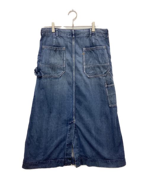 45R（フォーティファイブ・アール）45R (フォーティファイブ・アール) モンプデニムのペインタースカート インディゴ サイズ:2の古着・服飾アイテム