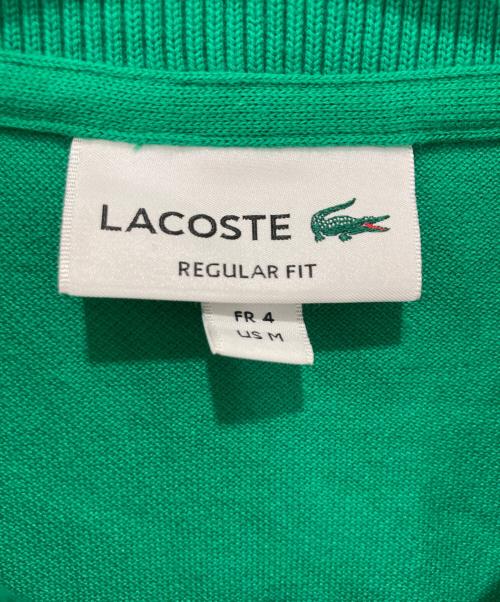 LACOSTE（ラコステ）LACOSTE (ラコステ) ゴールドステッチエンブレムポロシャツ グリーン サイズ:Mの古着・服飾アイテム
