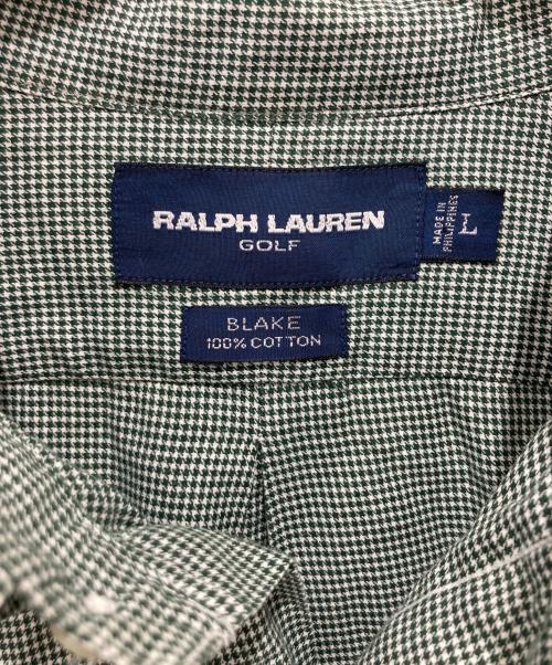 Ralph Lauren GOLF（ラルフローレン ゴルフ）Ralph Lauren GOLF (ラルフローレン ゴルフ) BLAKEボタンダウンシャツ グリーン サイズ:Lの古着・服飾アイテム