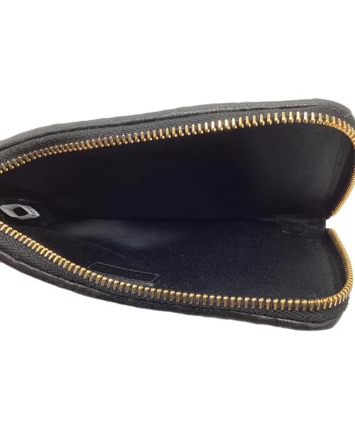 MIU MIU（ミュウミュウ）MIU MIU (ミュウミュウ) マテラッセL字ファスナーコインケース ブラックの古着・服飾アイテム