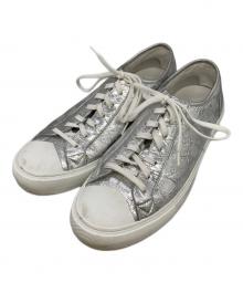 LOUIS VUITTON（ルイ ヴィトン）の古着「ダミエ タトゥーライン チェッカー柄 ロゴスニーカー」｜シルバー