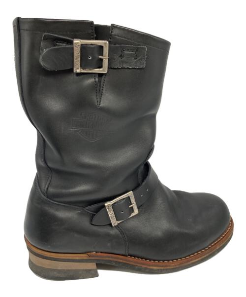 HARLEY-DAVIDSON（ハーレーダビッドソン）HARLEY-DAVIDSON (ハーレーダビッドソン) エンジニアブーツ ブラック サイズ:UK9の古着・服飾アイテム