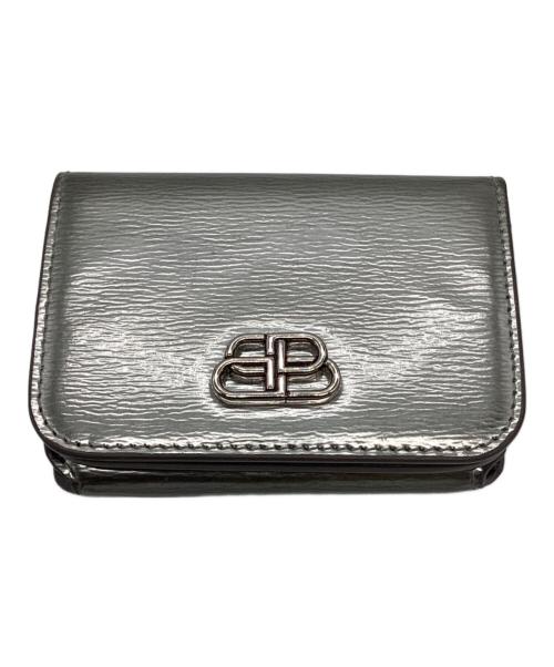 BALENCIAGA（バレンシアガ）BALENCIAGA (バレンシアガ) BB MINI WALLET シルバーの古着・服飾アイテム