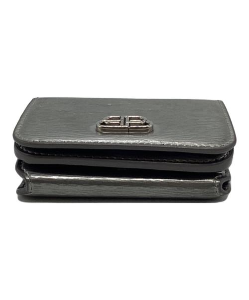 BALENCIAGA（バレンシアガ）BALENCIAGA (バレンシアガ) BB MINI WALLET シルバーの古着・服飾アイテム