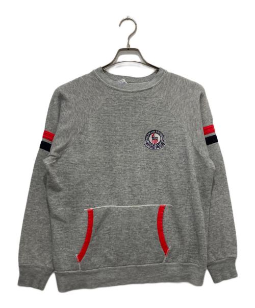 Champion（チャンピオン）Champion (チャンピオン) ラグランスウェット/バータグ グレー サイズ:XLの古着・服飾アイテム