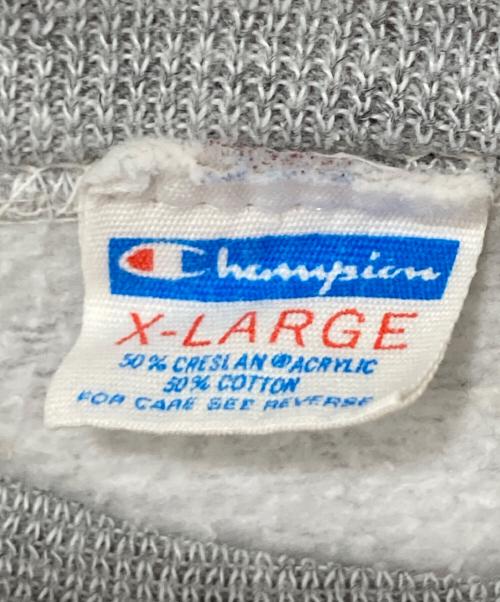 Champion（チャンピオン）Champion (チャンピオン) ラグランスウェット/バータグ グレー サイズ:XLの古着・服飾アイテム