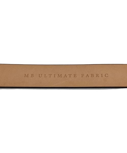 MB ULTIMATE FABRIC（エムビーアルティメットファブリック）MB ULTIMATE FABRIC (エムビーアルティメットファブリック) レザーベルト ブラックの古着・服飾アイテム
